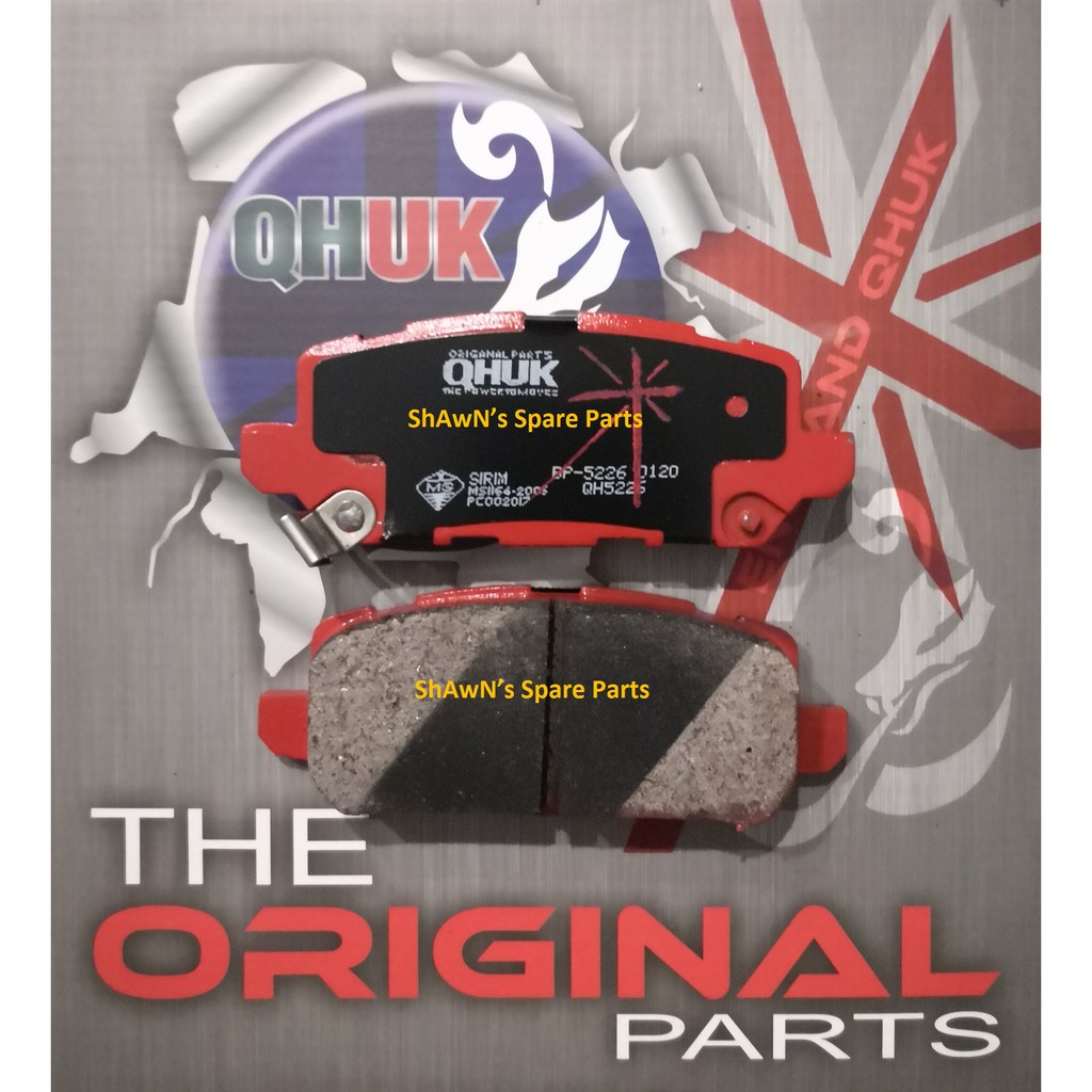 REAR SET Honda HRV HR-V T7A RU1 RU5 ผ้าดิสเบรค - QHUK BP-5226-Q
