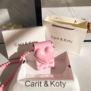 กระเป๋าสะพายข้าง Carit Koty Summer Bag 2022 New Womens Pearl Chain Bags Package Paper Paper Crossbody