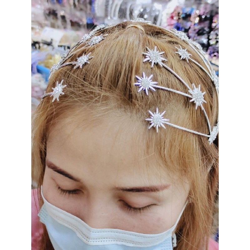 ที่คาดผมกากเพชร  กิ๊บแฟชั่นง่ายๆ  เครื่องประดับผมเอนกประสงค์อารมณ์
