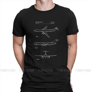 เสื้อยืดวินเทจเสื้อยืดแขนสั้นลําลอง พิมพ์ลายเครื่องบิน 1981 Boeing 777 Airliner สีดํา สําหรับผู้ชายS-5XL