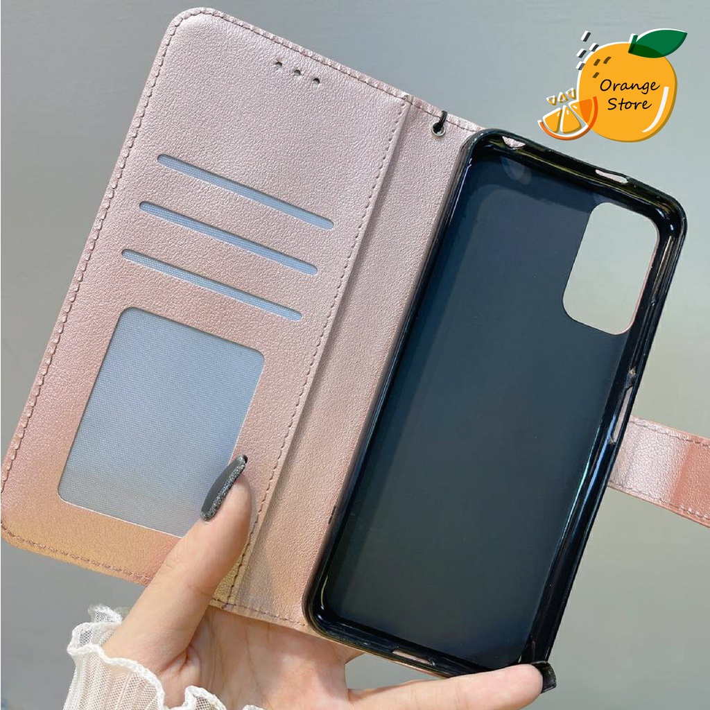 (พร้อมส่งจากไทย) เคส Oppo เคสฝาพับ Boss มีสายคล้องมือ Oppo Reno6(5G) Reno6z(5G) A15 Reno2f Reno5(5g) A3s A59 A57 A39 F11