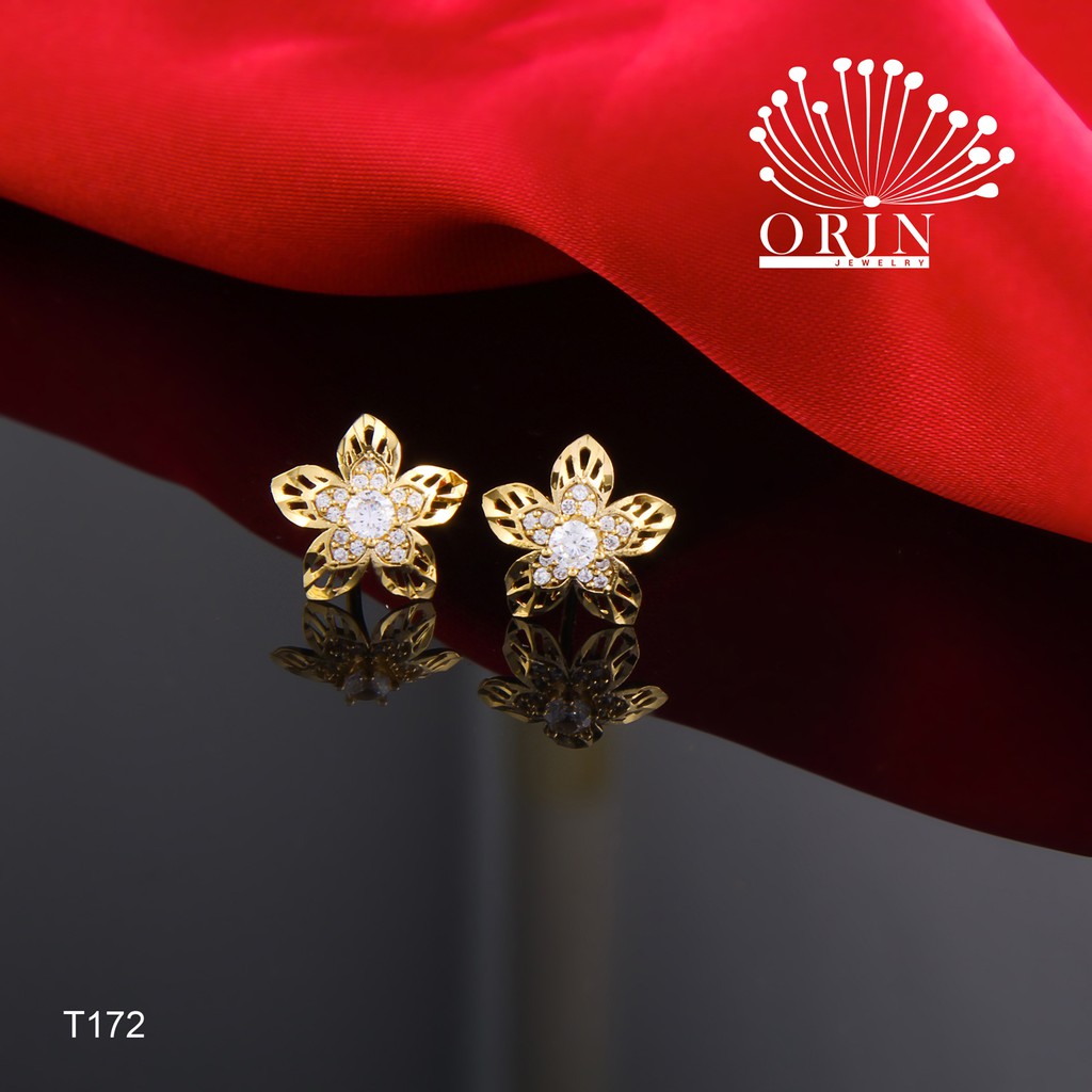 Orin KT880 T172 การออกแบบแฟชั่นระดับไฮเอนด์ต่างหูดอกไม้ 5 กลีบ