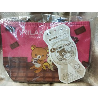 ใหม่ป้ายห้อย กระเป๋าถือ Rilakkuma Chocolate and coffee งานญี่ปุ่นแท้