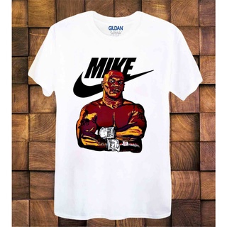 ผ้าฝ้ายแท้เสื้อยืดแขนสั้น พิมพ์ลาย Iron Mike Tyson แฟชั่นฤดูร้อน สําหรับผู้ชายS-4XL