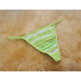 #จีสตริง 1 สาย #gstring #g-string #Thong กางเกงใน ยี่ห้อ HUE ริ้วจุด เขียวมะนาว มือ 1