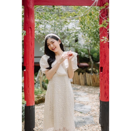 Nooch.Closet : ชุดเดรสลูกไม้ Sweet Lace Dress ราคา ถูกที่สุด ดีลบีเคเค แกลเลอรีภาพที่ 3