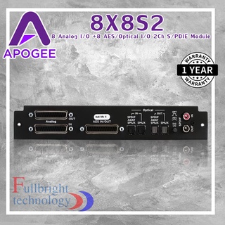 Apogee 8X8S2 : 8 Analog I/O + 8 AES/Optical I/O 2-Ch S/PDIE Module รับประกันศูนย์ไทย 1 ปี