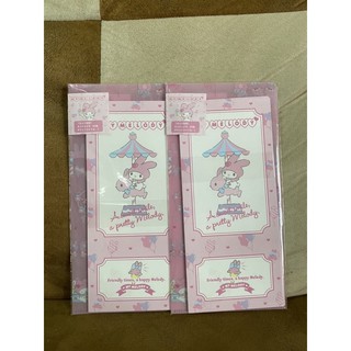 กระดาษโน๊ตไม่มีกาว แผ่นยาว มีแฟ้มใส่กระดาษโน๊ตได้ ลาย my melody