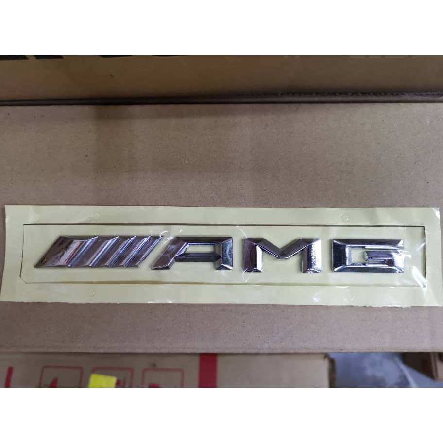 AMG Badge 3D โลหะ (ALUMINIUM) Chrome Decal สติกเกอร์ Racing รถโลโก้สัญลักษณ์สําหรับ Mercedes-Benz AM