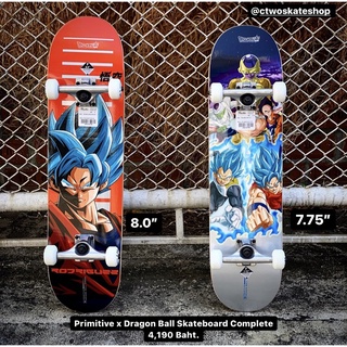 สินค้าชุดสเก็ตบอร์ดพร้อมเล่น Primitive x Dragon Ball Resurerection Team Skateboard Complete 7.75” &amp; 8.0”