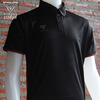 VP001 เสื้อโปโล เวอร์ซุส ชาย/หญิง + มี ใบกำกับภาษี (ดำ)