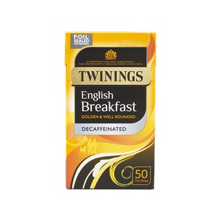 [แยกซอง/ยกกล่อง] Twinings, ชา ENGLISH BREAKFAST DECAFFEINATED (นำเข้า)