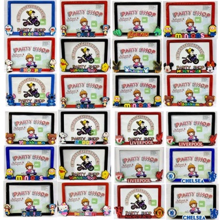 กรอบป้ายทะเบียนรถเตอร์มอไซค์. เหล็ก ลายการ์ตูนน่ารัก ใส่ได้ก…