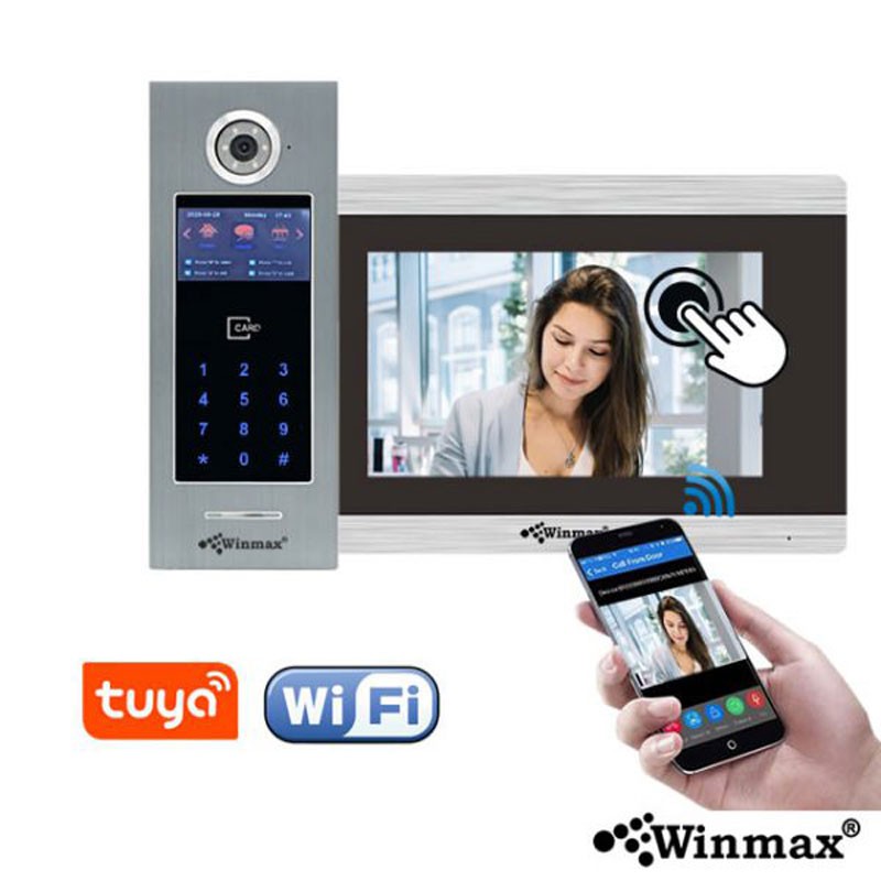 [สินค้าคุณภาพ] Winmax TMD-904 วิดีโอโฟน สำหรับบ้าน สำนักงาน รองรับสมาร์ทโฟน APP Tuya Smart