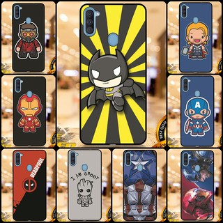 เคส เคสโทรศัพท์ เคสมือถือ เคสสกรีน ลาย  Marvel  มาร์เวล Samsung A20 A30 / A20s / A5 2015 / A5 2016 / A2core