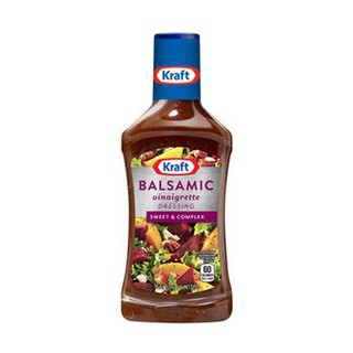 Kraft Fat Balsamic Vinegar Dressing 473ml  คราฟท์แฟตน้ำส้มสายชูบัลซามิก 473 มล