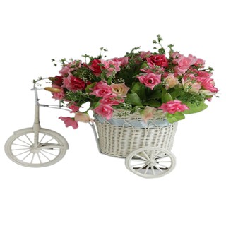 TOPFIRE Bike Design Flower Basket Pot Vase Plant Stand Holder