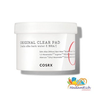 ของแท้100% ❣️ COSRX: ONE STEP ORIGINAL CLEAR PAD สำลีเช็ดหน้ารักษาสิว  70 แผ่น ***แพ็คเกจใหม่****