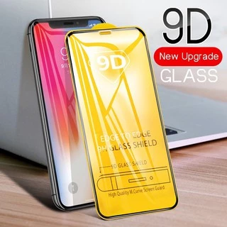 9D ฟิล์มกระจก ใช้สำหรับ iPhone 17 Air 16e 11 12 13 14 15 16 17 Pro Max Mini 6S G 7 8 Plus + X XR XS Max SE แบบเต็มจอ