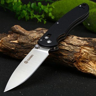 มีดพับ (pocket knife) Ganzo G740 ของแท้ เหล็ก 440C ใบ 3.7" Axis lock มีดแคมป์ มีดเดินป่า EDC