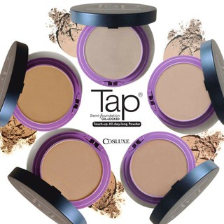 Cosluxe แป้งผสมรองพื้น แป้งแทป แป้งtap รุ่น Tap Powder Semi-Foundation 15 g.