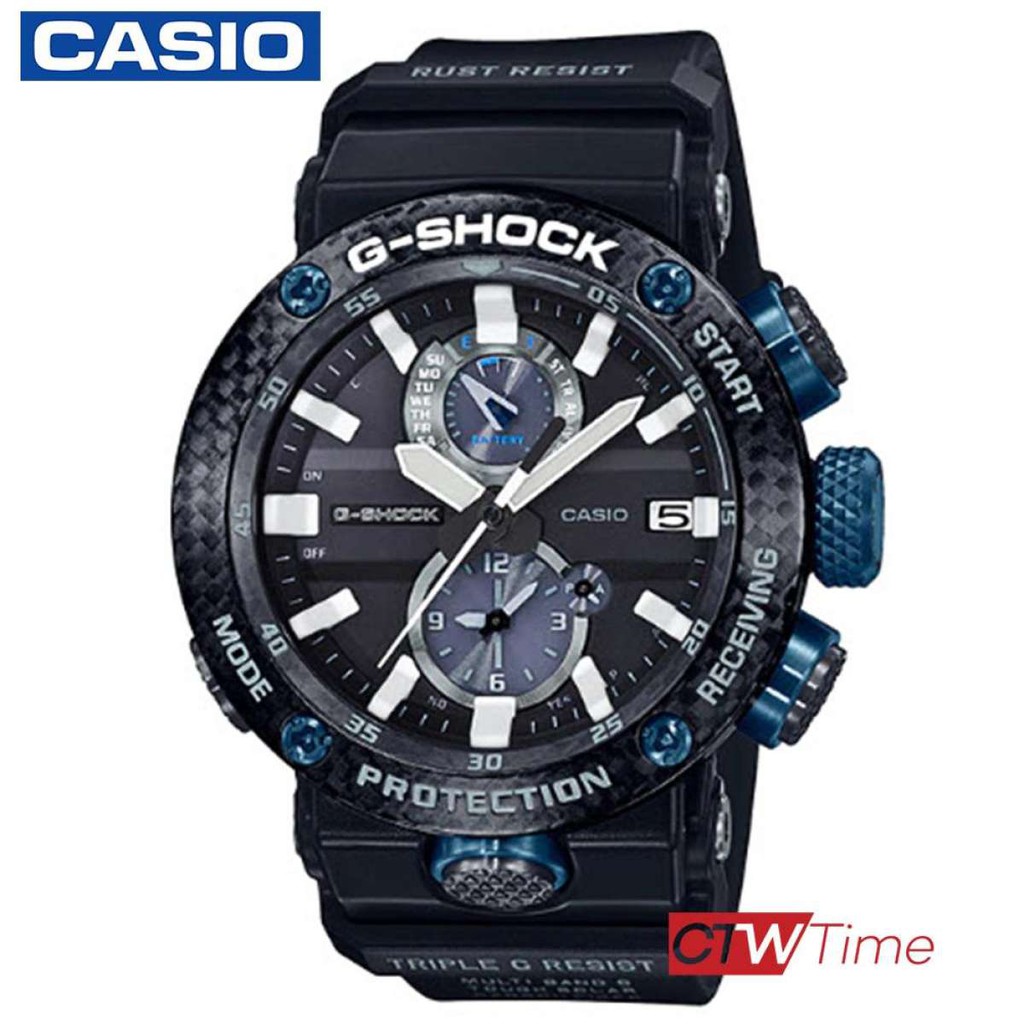 CASIO G-Shock นาฬิกาข้อมือผู้ชาย สายเรซิน รุ่น GWR-B1000-1A1DR สีดำ