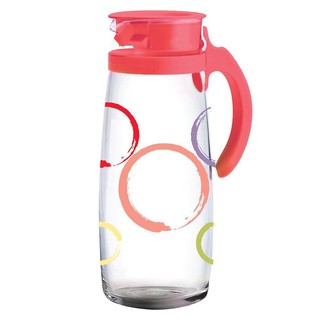 เหยือกแก้ว 1.66 ลิตร OCEAN COLORFUL CIRCLE สีชมพู  PITCHER OCEAN COLORFUL CIRCLE 1.66L PINK