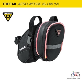 กระเป๋าใต้อานจักรยานพร้อมไฟในตัว(M) TOPEAK AERO WEDGE iGLOW SEAT BAG (M)