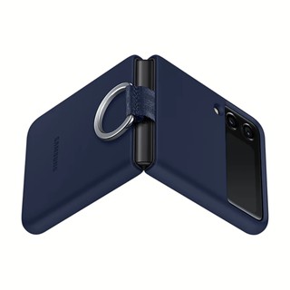 Samsung Silicone Cover with Ring สำหรับ Galaxy Z Flip4 : Navy