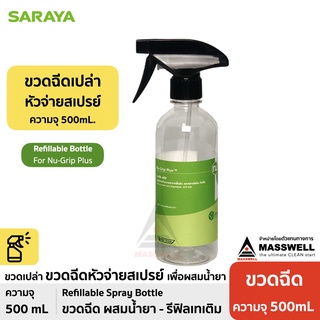 ขวดฉีดสเปรย์ (ขวดเปล่าสำหรับผสมน้ำยา) *ฉลาก Nu-Grip Plus - ความจุ 500ml [IS-500OGP]