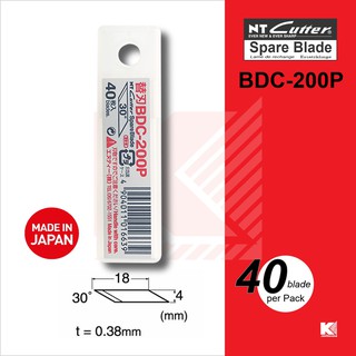 NT Cutter ใบมีดคัตเตอร์ รุ่น BDC-200P ใบมีดคัตเตอร์ปากกา