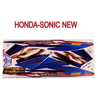 A สติ๊กเกอร์ติดรถมอเตอร์ไซด์ สำหรับ HONDA-SONIC NEWปี2004 สีน้ำเงิน