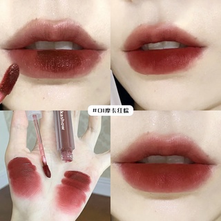 Kakashow ลิปสติก ลิปกลอส เนื้อแมตต์ กํามะหยี่ โคลนใส หกเหลี่ยม