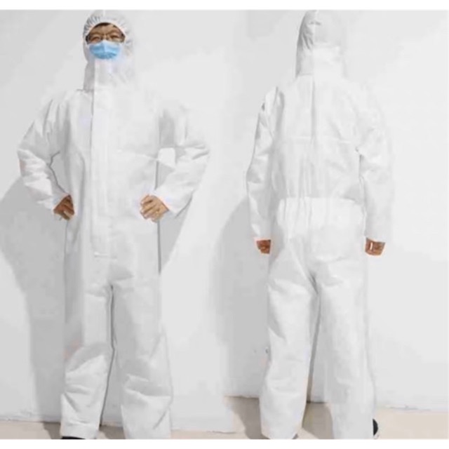 พร้อมส่งชุด PPE ชุดหมี ชุดป้องกันฝุ่น ป้องกันไวรัส วัสดุSF