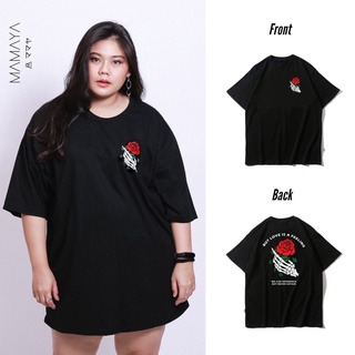 【100% cotton】เสื้อยืดคนอ้วนแขนสั้นไซส์ใหญ่ แนวสตรีท #plussize ใส่ได้ทั้งชายและหญิง