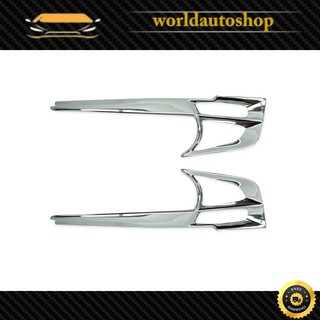 คิ้วไฟหน้า สี Chrome Lancer Ex Mitsubishi 4 ประตู ปี2010 - 2017