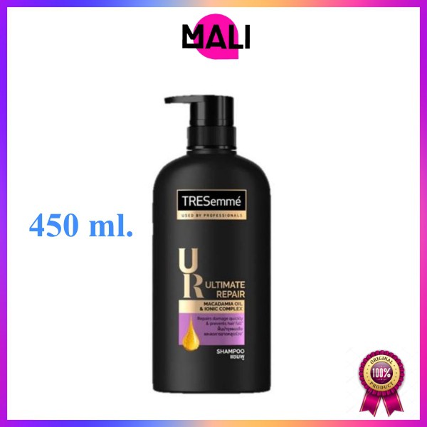 Tresemme Ultimate Repair Shampoo 400ml. ทำให้ผมสุขภาพดีแข็งแรง ปกป้องผมจากการเปราะขาดในอนาคต