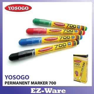 Yosogo มาร์กเกอร์ถาวร 700 ชิ้น (กล่อง/12 ชิ้น)