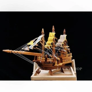 เรือสำเภาจีน เรือสำเภาไม้สักทอง เสริมฮวงจุ้ย (SHIP A)