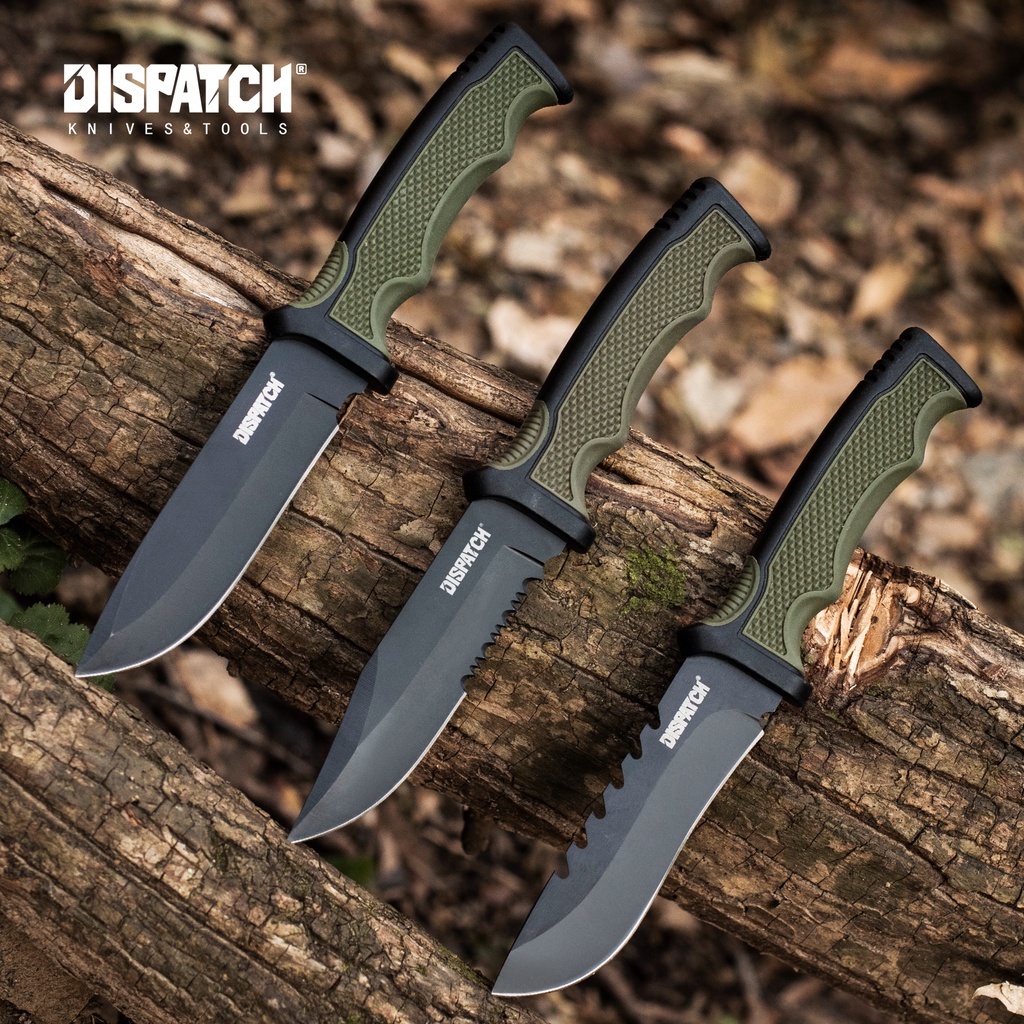 กลางแจ้งพับมีดDISPATCH Fixed Blade Knife Outdoor Survival Rescue Knive