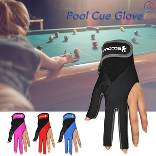 SPORT 1 PCS Pool Cue Gloves Billiard Three Cut Gloves Left Hands Gloves Billiard Accessories