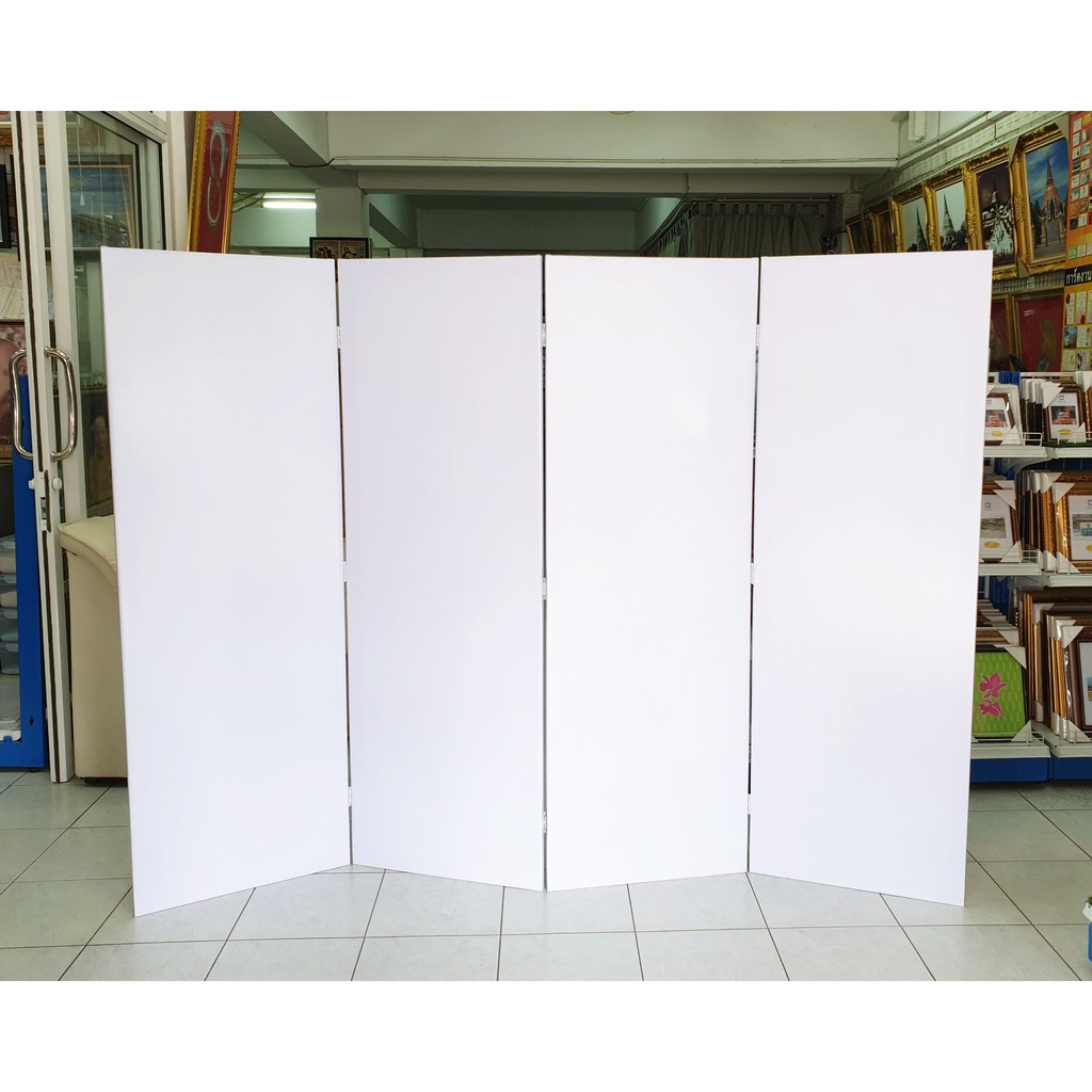 ฉากกั้นห้องแก้ฮวงจุ้ย ฉากบังสายตา ม่านบังตา กั้นห้องพระ partition พาทิชั่น สำเร็จรูป กว้าง 200 ซม.(4