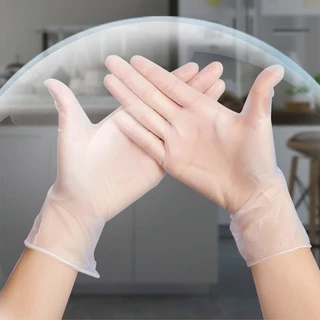 ถุงมือยาง ถุงมือ PVC ถุมือทํากับข้าว