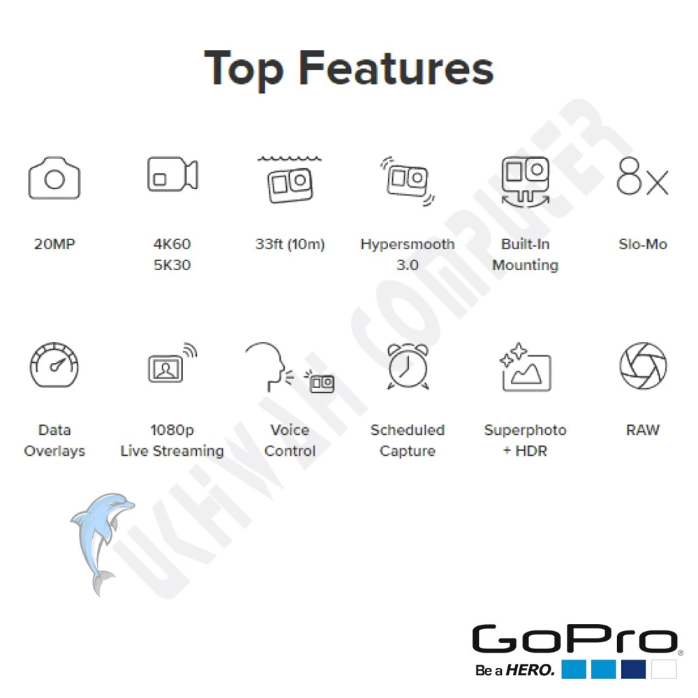 กล้องแอคชั่นแคมเมรา GoPro HERO 9 Black 5K thumbnail 5