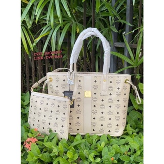 M cm Liz Reversible Shopper in Visetos แท้ FACTORY OEM