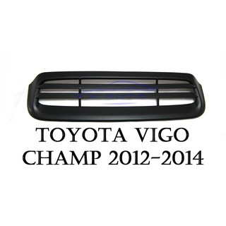 (1ชิ้น) ครอบจมูก โตโยต้า วีโก้ แชมป์ ฟอร์จูเนอร์ 2012 - 2014 TOYOTA VIGO CHAMP FORTUNER สีดำด้าน ครอบช่องระบายลม สกู๊ป