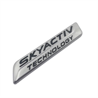 1 x ABS SKYACTIV TECHNOLOGY โลโก้รถ อัตโนมัติ ตกแต่งตราสัญลักษณ์ สติกเกอร์ รูปลอก เปลี่ยนได้ สําหรับ MAZDA