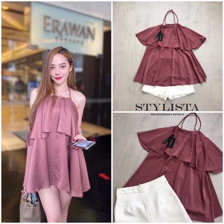 เซตเสื้อสายเดี่ยว+กางเกง (S/M/L) By STYLISTA