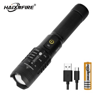 Haixnfire H31 XHP50.2 ไฟฉาย LED ชาร์จ USB กันน้ํา สําหรับตั้งแคมป์