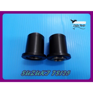 SUZUKI TS125 REAR FORK BUSHING SET PAIR "BLACK"  // บูชตะเกียบหลัง SUZUKI TS125 สีดำ (1 คู่) สินค้าคุณภาพดี